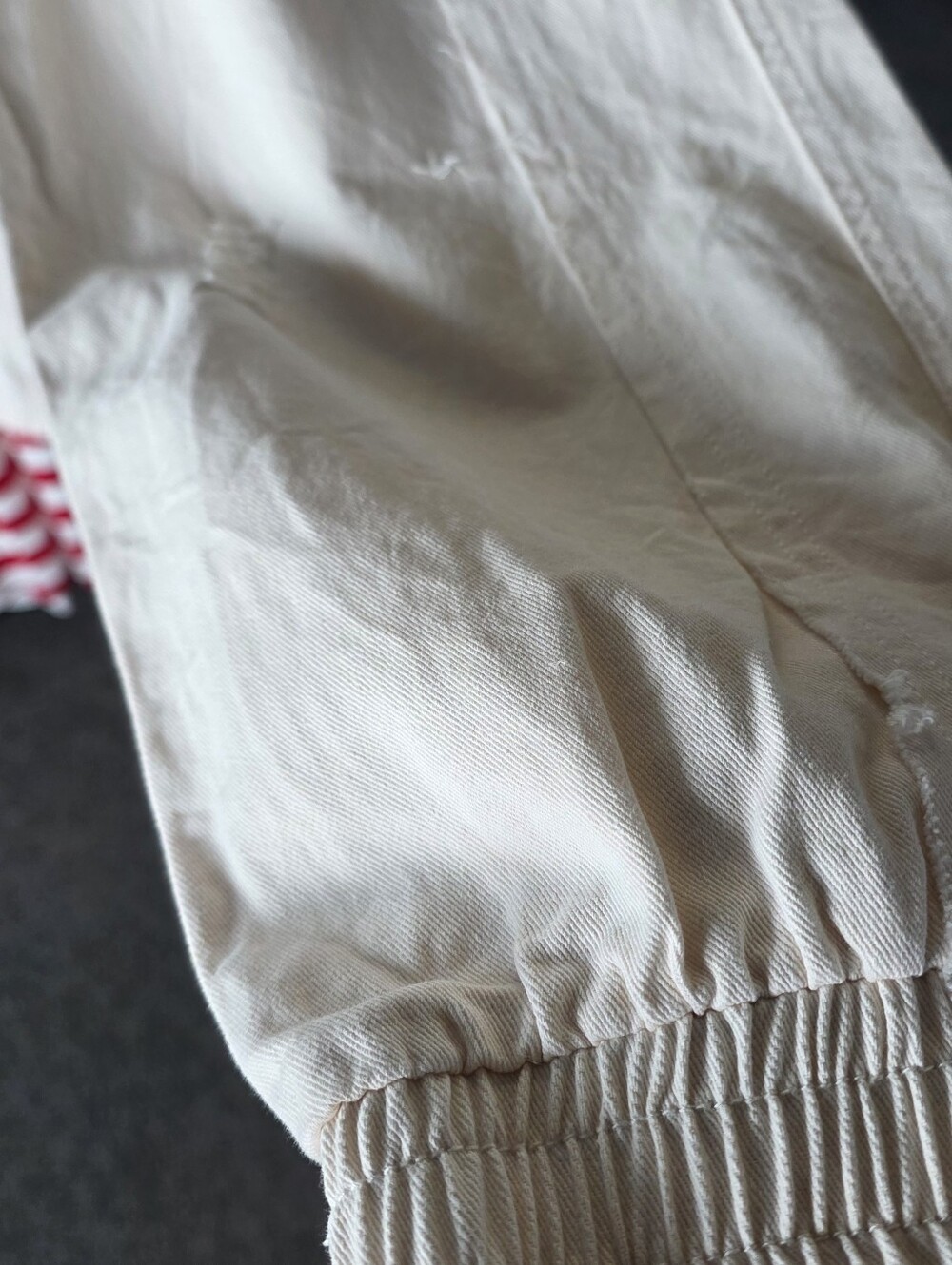 POL Cream Track Joggers with Cargo Patch Details - Picture 5 of 8